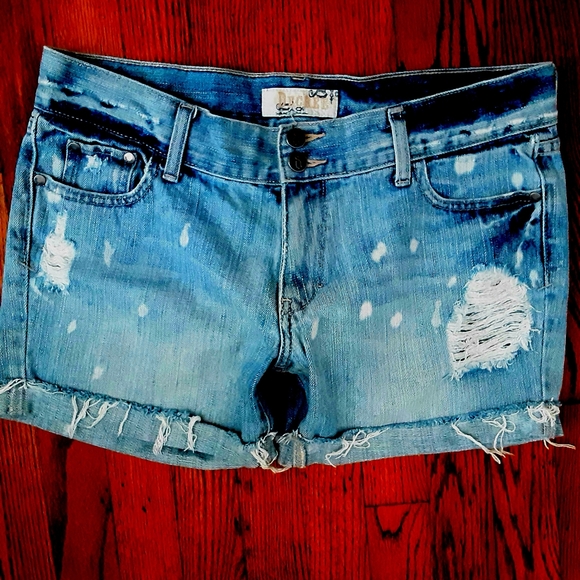 Decree Jean Shorts Distressed Boyfriend Size 9 - Picture 5 of 10